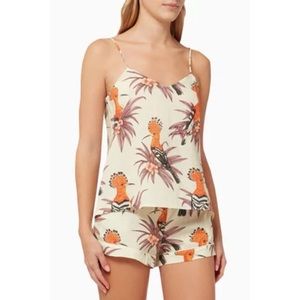 Desmond & Dempsey Marginata Cami & Shorts Set